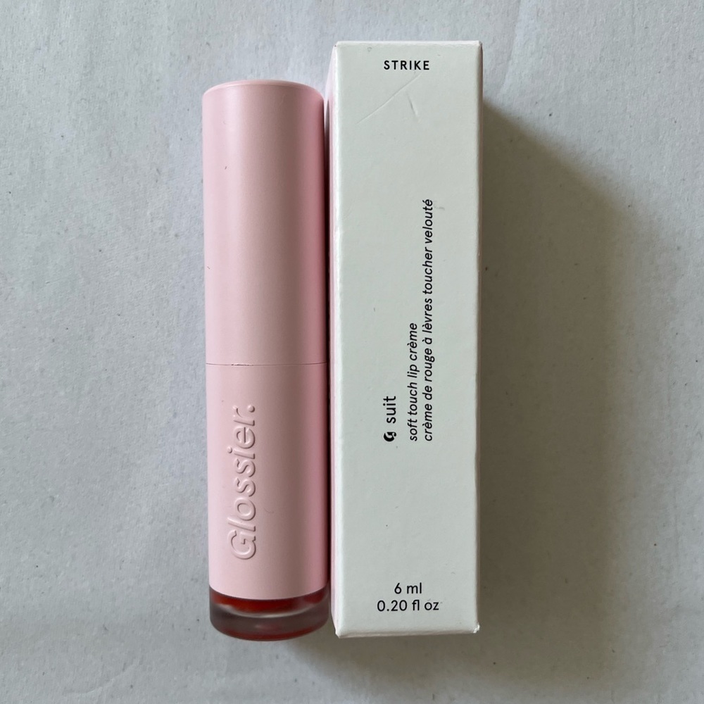 Glossier G Suit Soft touch lip crème color Strike NIB